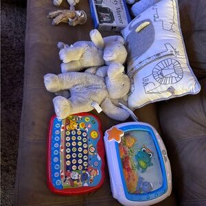 Interactive Blue and Red Kids Learning Tablet